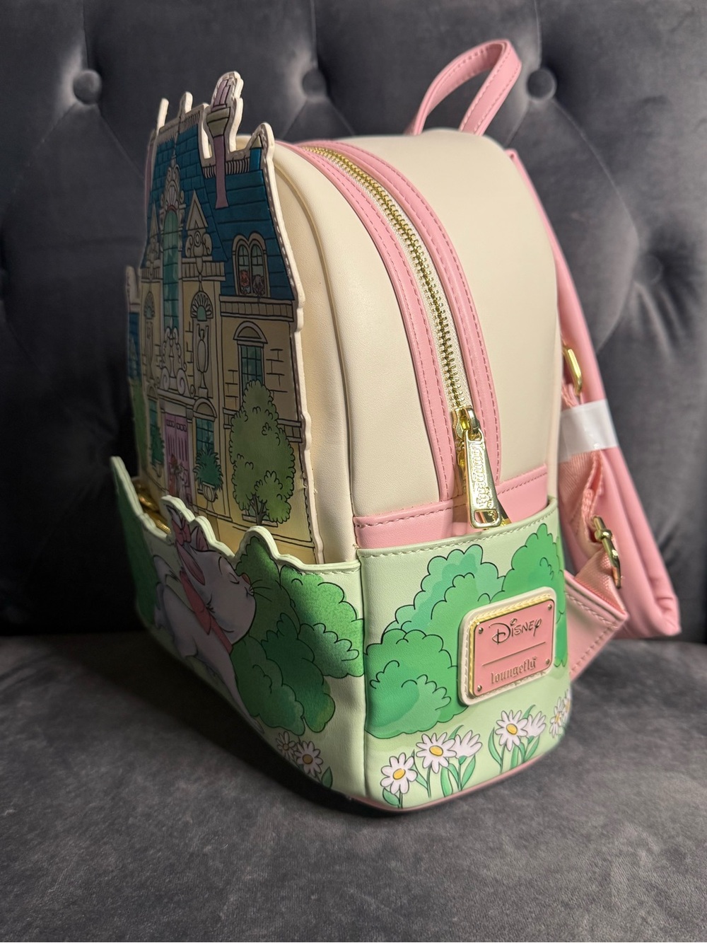 Loungefly Pastel Storybook House & Kitten Mini Backpack - Picture 2 of 15
